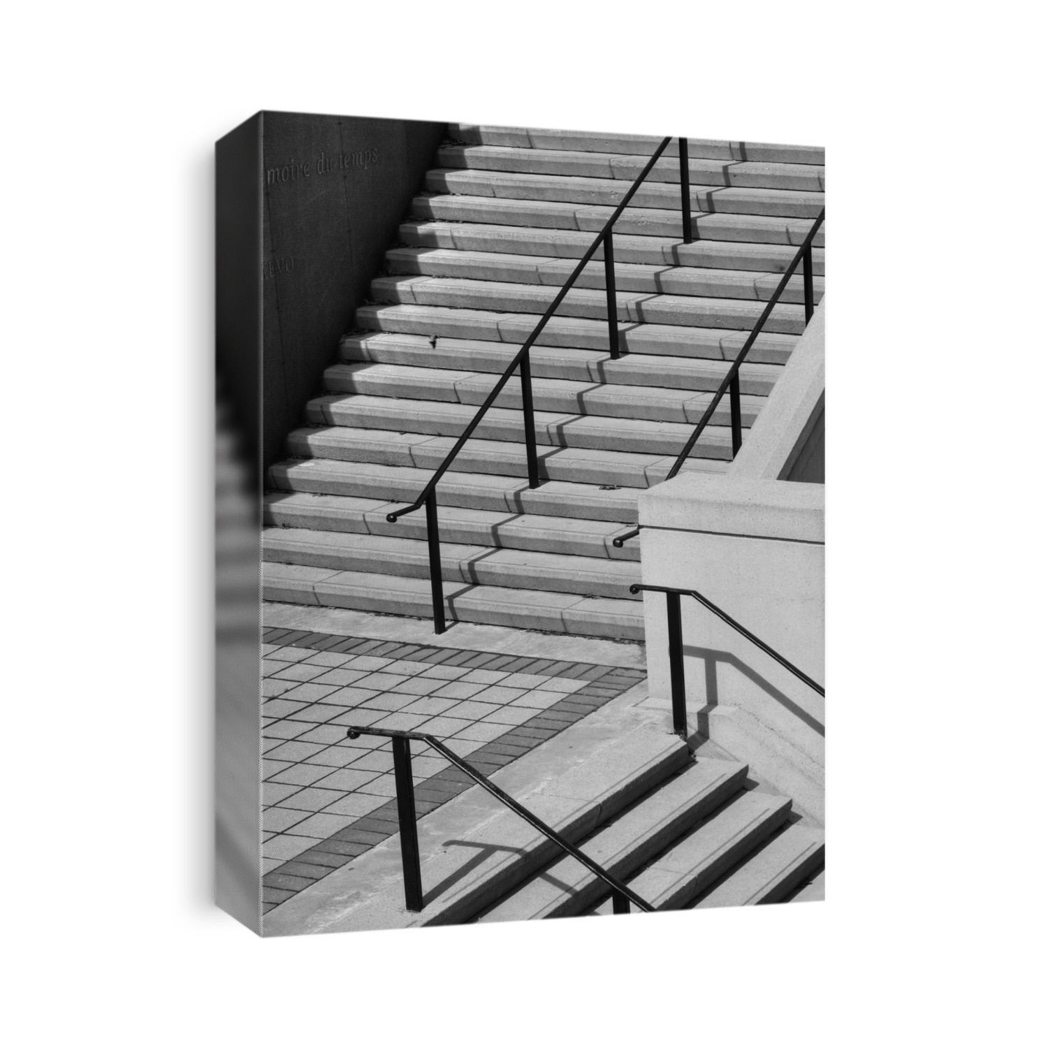 Steps With A Handrail; Ottawa, Ontario, Canada