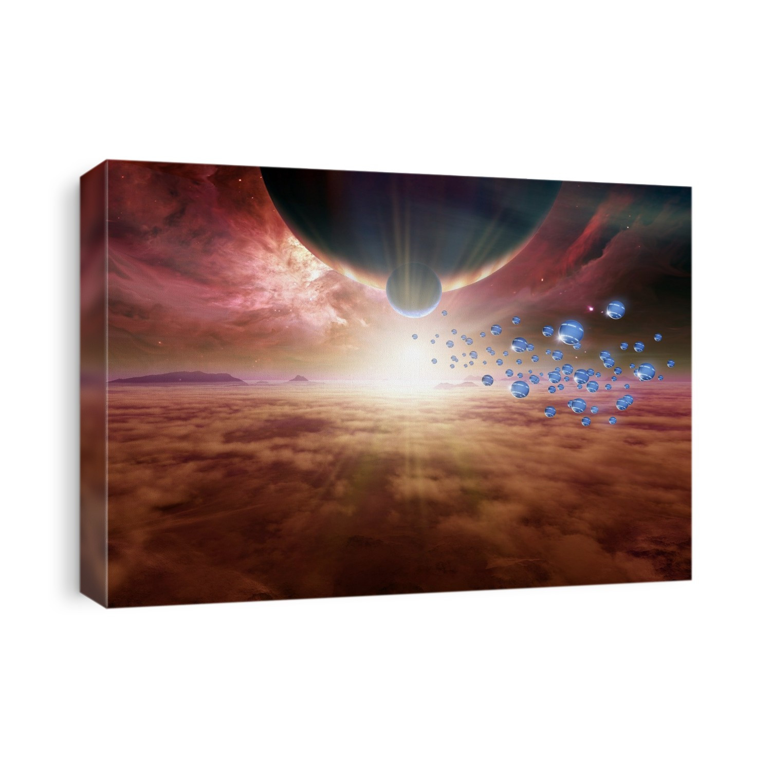 Alien invasion, conceptual artwork.
