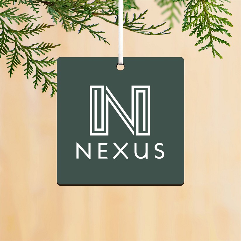 Timeless Tidings Square Ornament