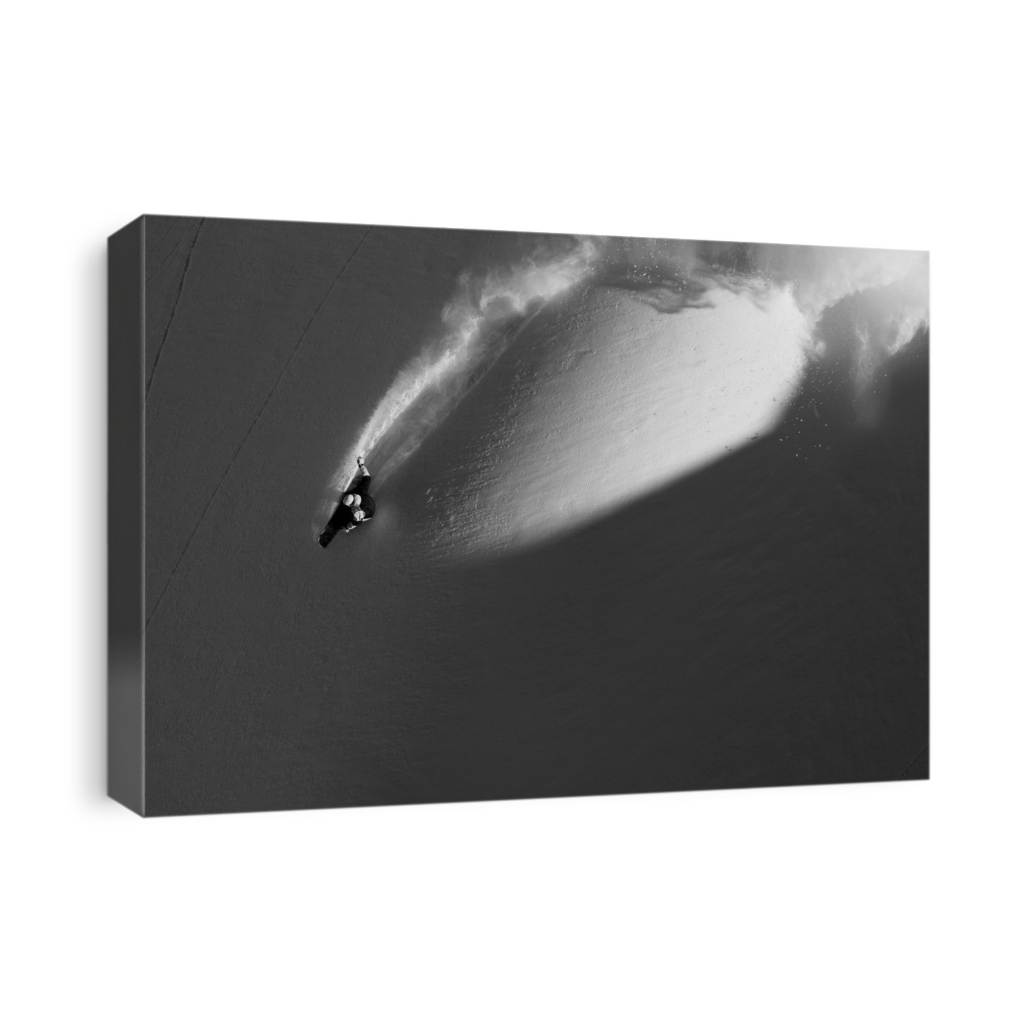 Person Extreme Snowboarding In Mountains Above Haines, Southeast Alaska, USA