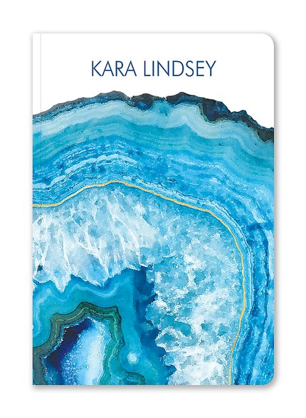 Custom Journals, Vibrant Geode Design