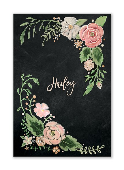 Custom Journals, Floral Dreams Design