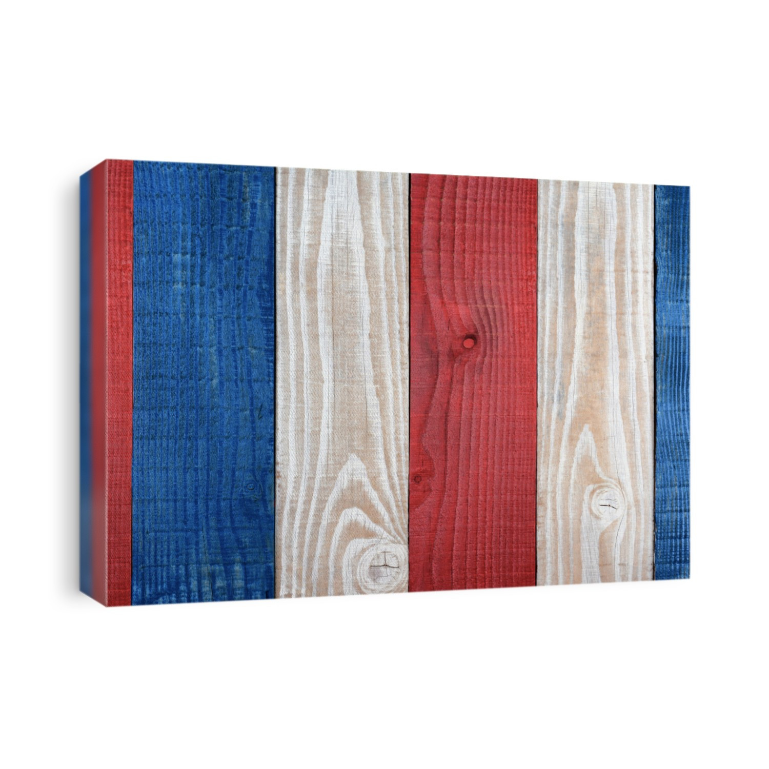 Vertical Red White and Blue Boards Background.
