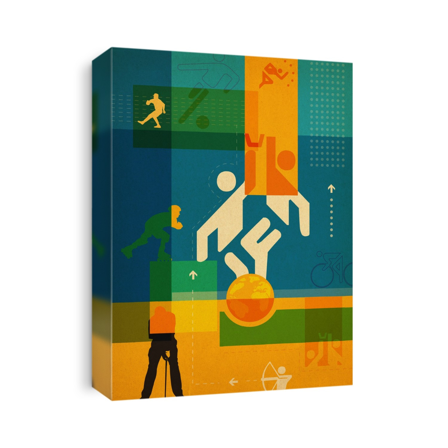 Illustration of various sports.