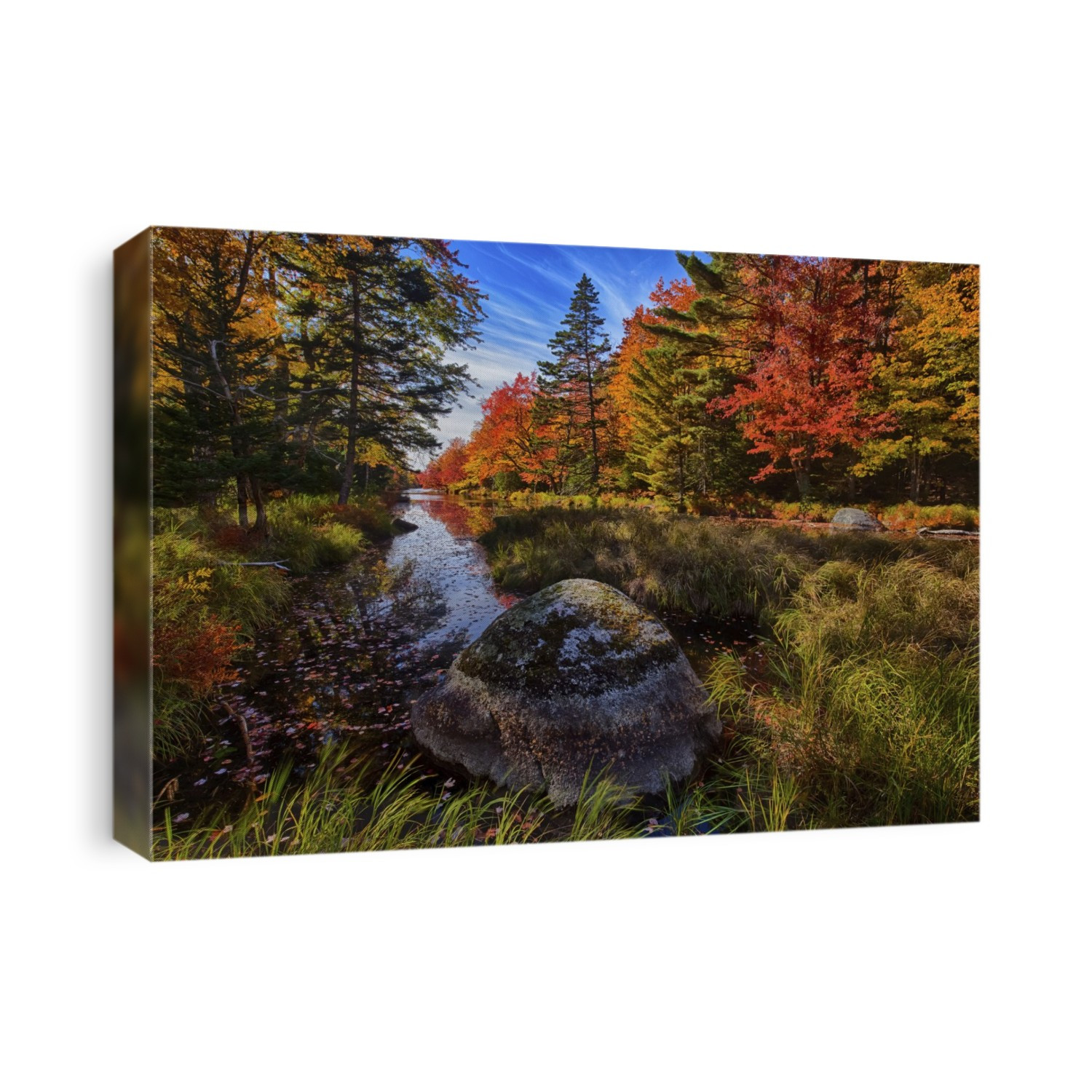 Autumn Afternoon Along The Westfield River Near North Brookfield; Nova Scotia, Canada