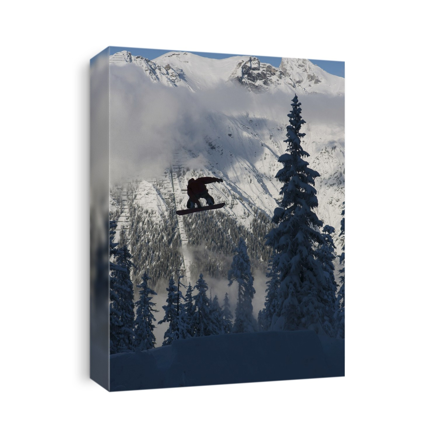 Professional Snowboarder, Marko Grilc, In The Arlberg Mountains, Austria
