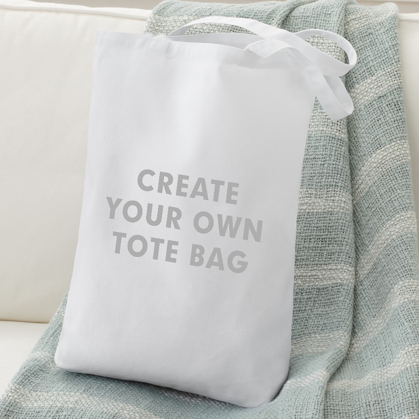 Create Your Own White Tote Bag