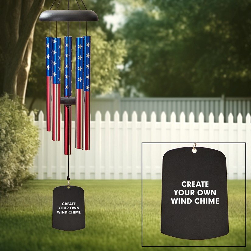 Create Your Own American Flag Wind Chime