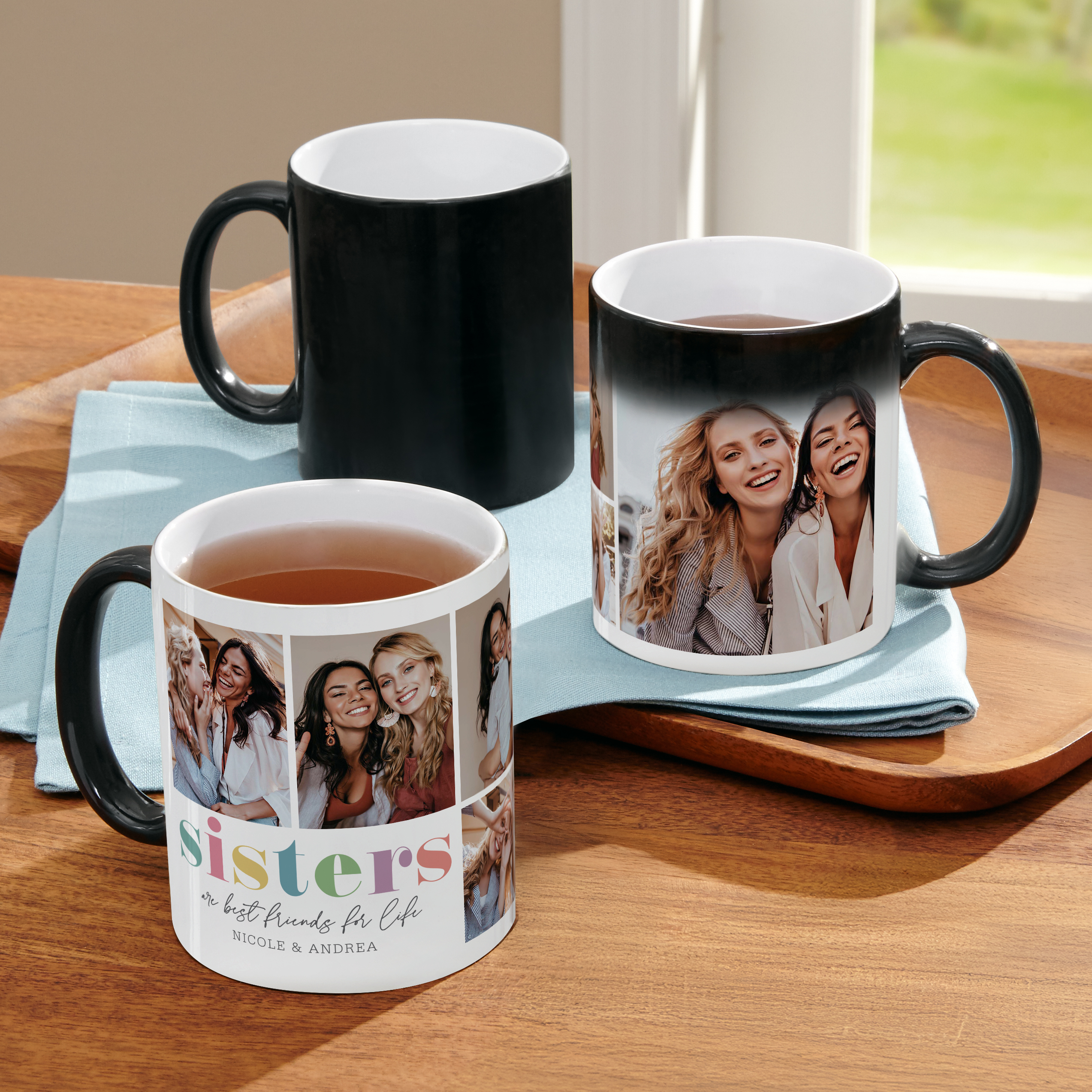 Sisters are Best Friends Photo Color Changing Mug
