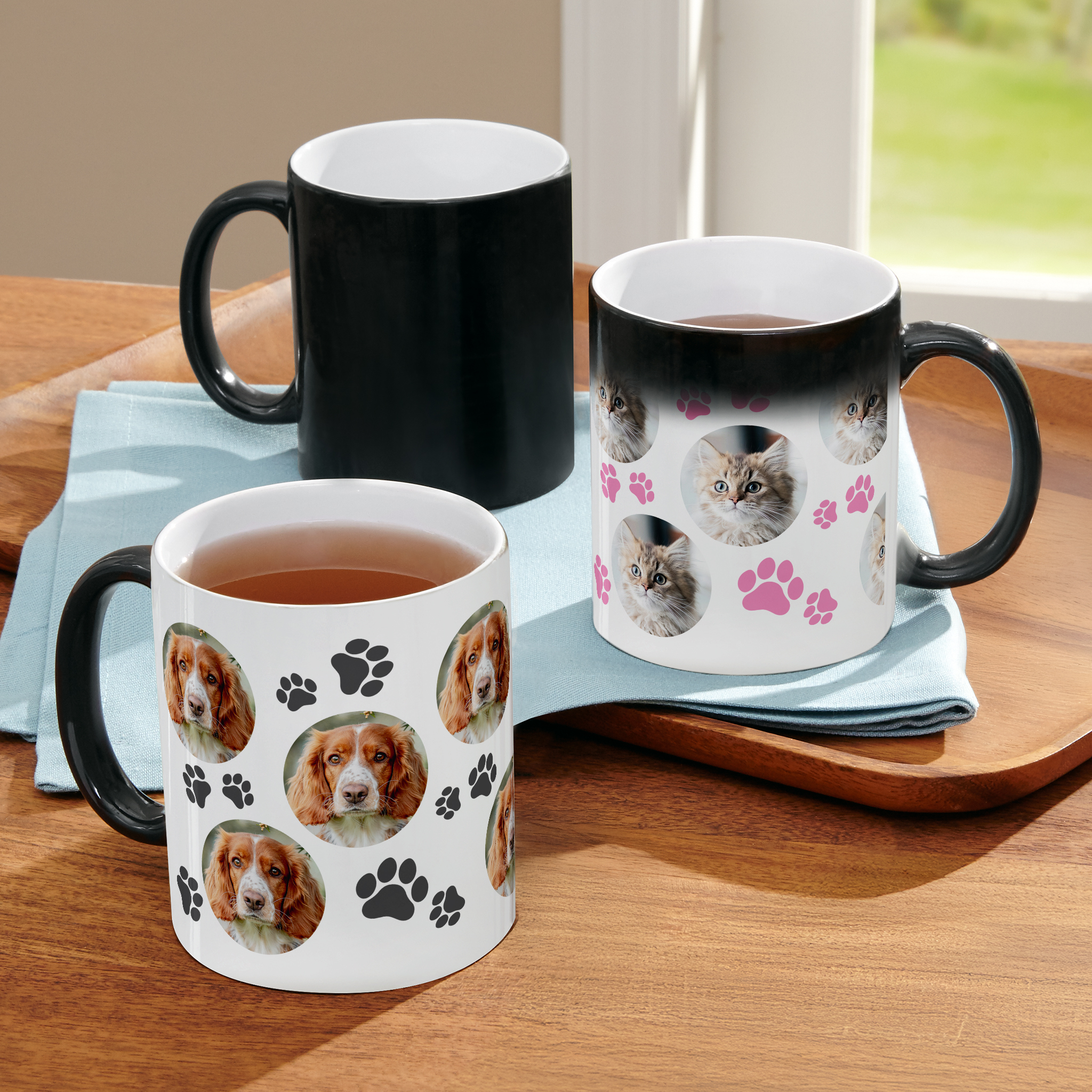 Pet Paw Photo Color Changing Mug