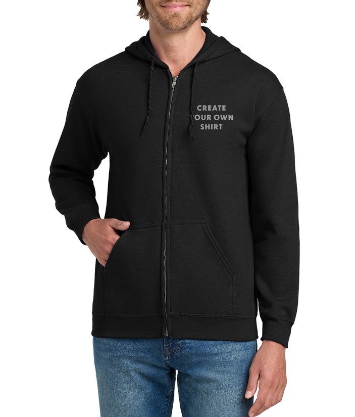Gildan® Men's Create Your Own Full Zip Hooded Sweatshirt