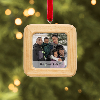 Picture-Perfect Wood Frame Photo Ornament