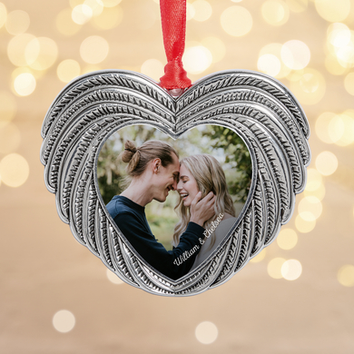 Favorite Photo Ornate Heart Ornament