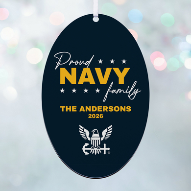 U.S. Navy® Proud Family Oval Ornament