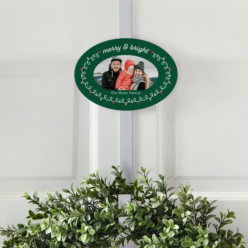 Merry and Bright Photo Wreath Holder