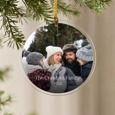 Custom Photo Double Sided Acrylic Ornament