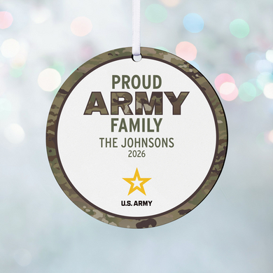 U.S. Army® Proud Family Round Ornament