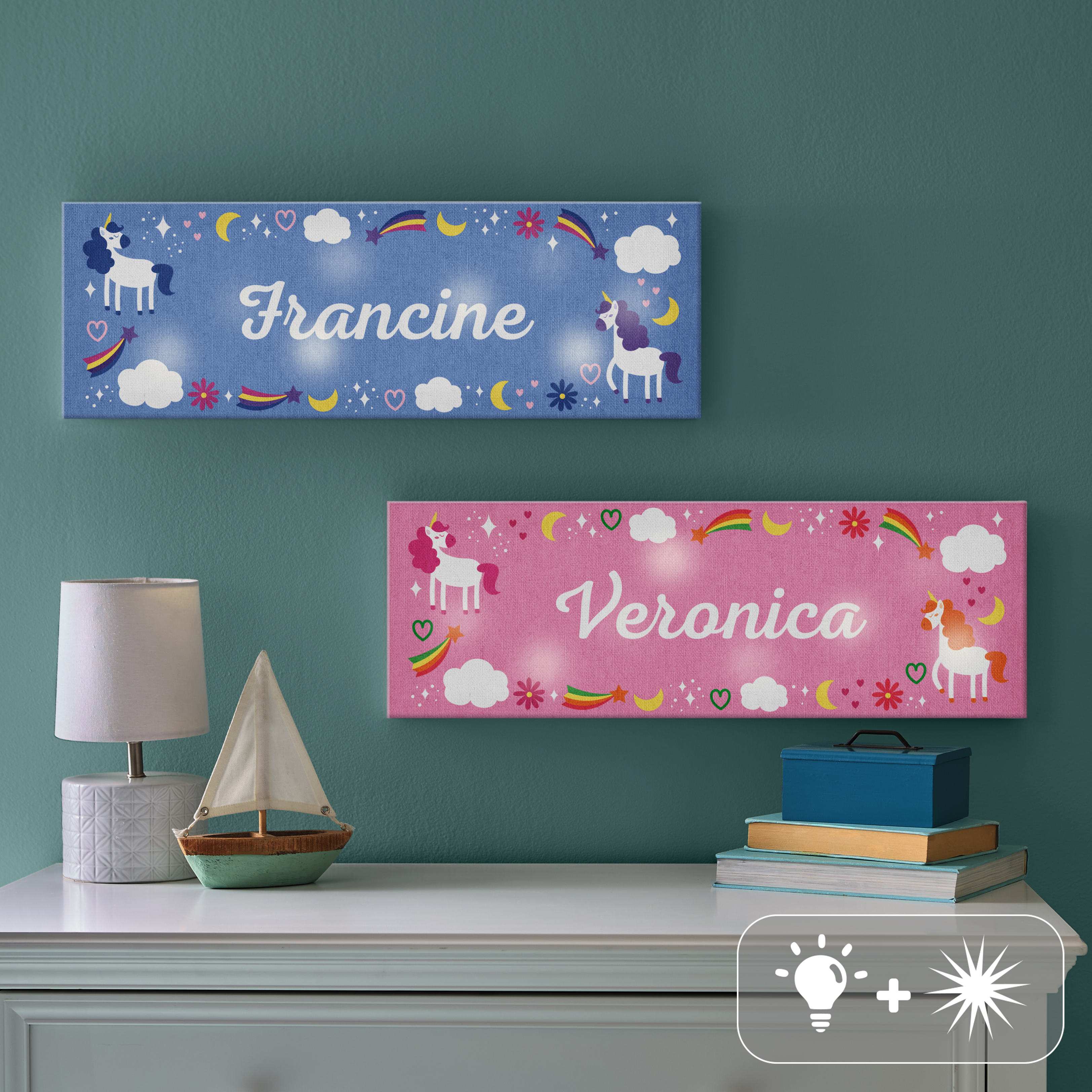 TwinkleBright® LED Unicorn Canvas