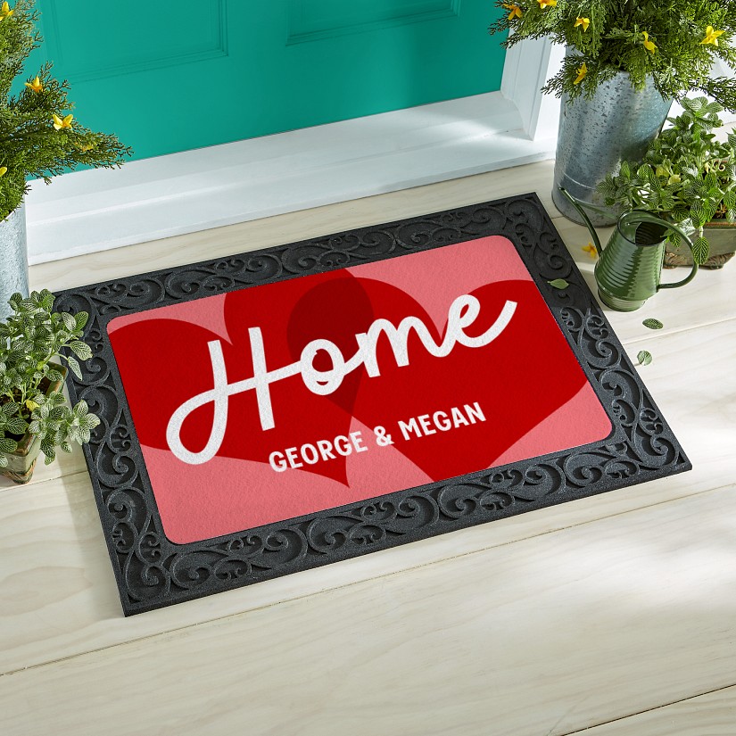 Home Hearts Doormat