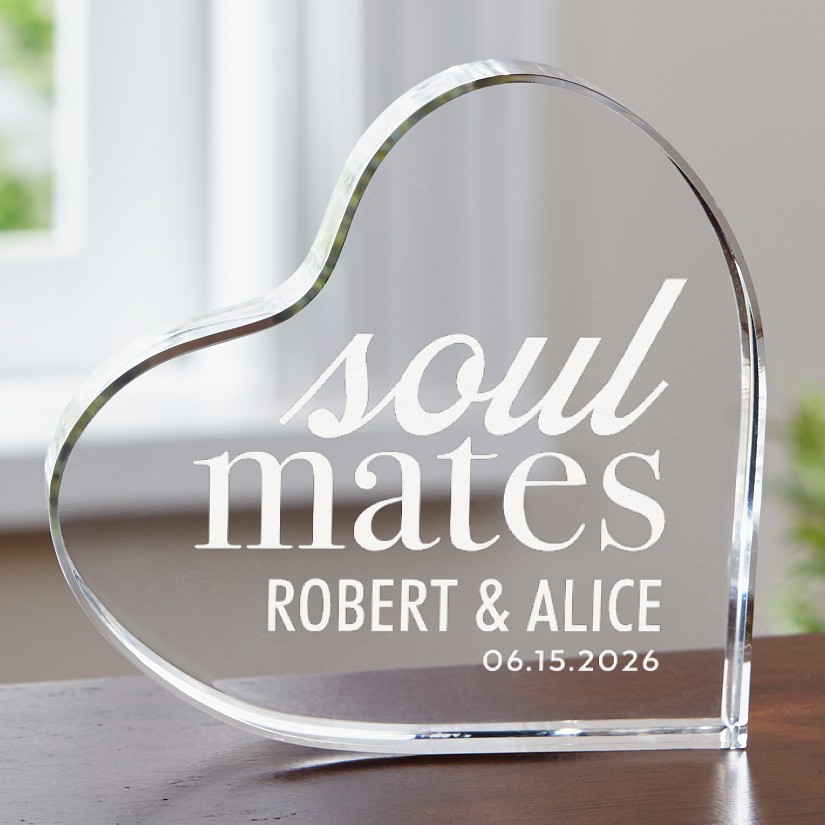 Soulmates Forever Acrylic Heart