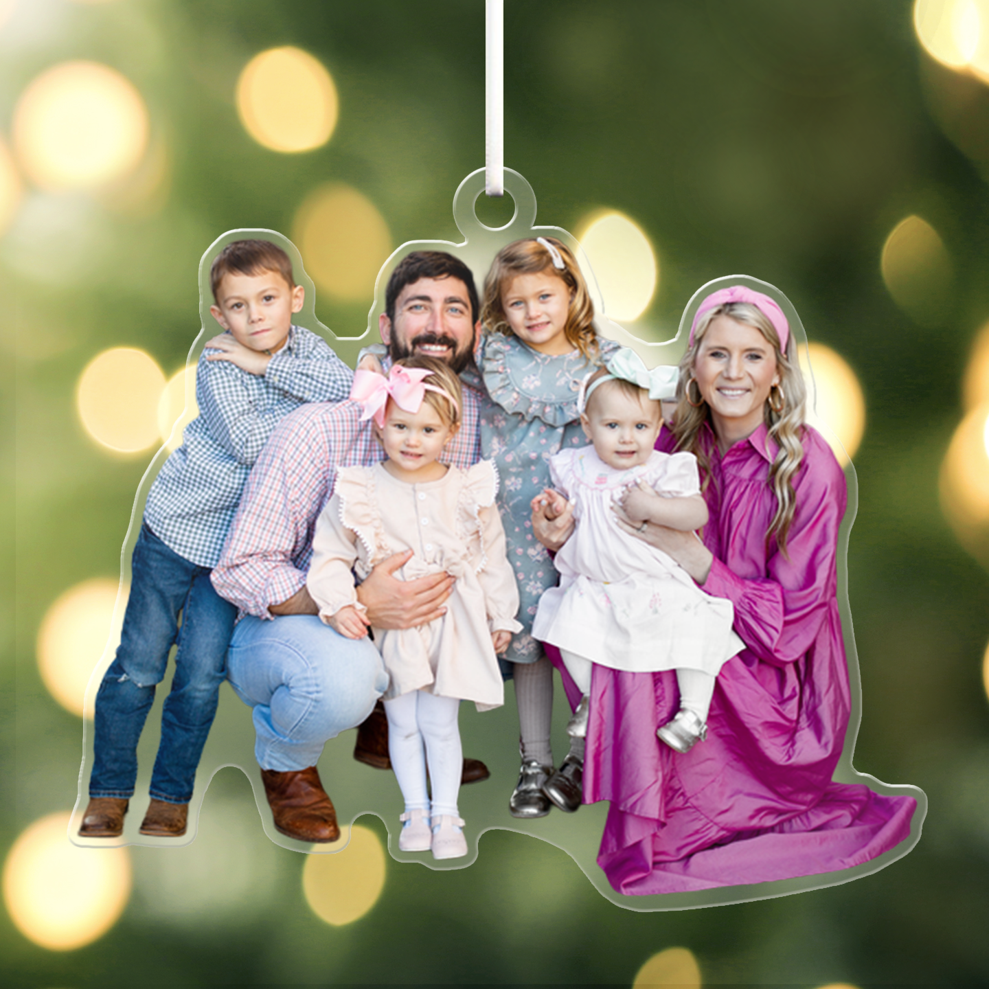 Laser-Cut Photo Acrylic Ornament Custom Ornaments