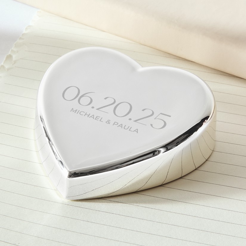 Special Date Heart Paperweight
