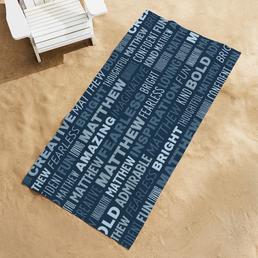Positive Sayings Beach Towel
