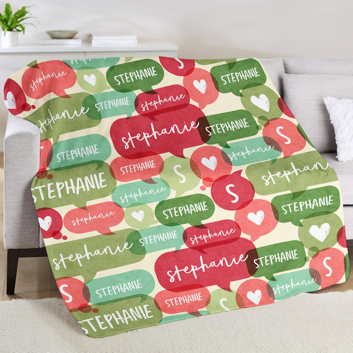 Say It In Style Plush Blanket