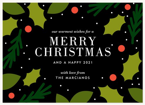 Festive Wonderland Personalized Holiday Cards