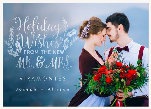 newlywed christmas cards mr mrs wishes formal christmas cards