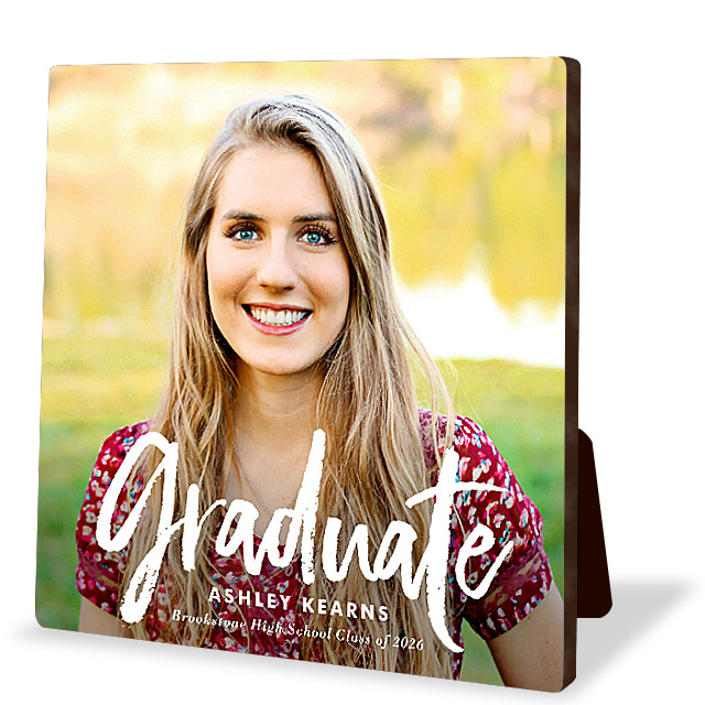 Brushed Graduate Tabletop Photo Panel