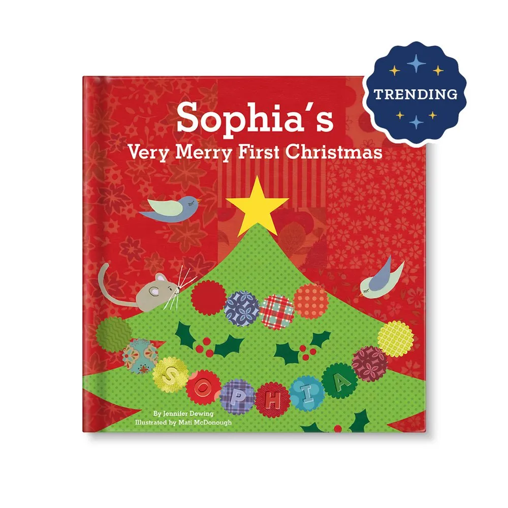 Baby's First Christmas Personalized Board Book
