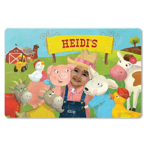 My Farm Friends Personalized Puzzle - 24 Pieces