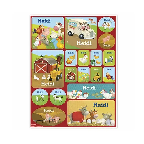 My Farm Friends Personalized Stickers
