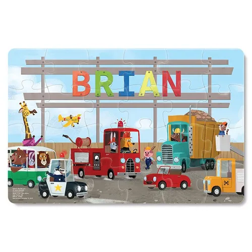 My Very Own Trucks Personalized Puzzle - 24 Pieces
