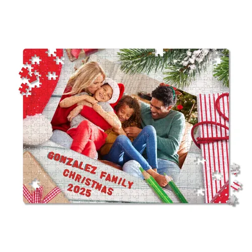 Holiday Photo Personalized Puzzle - 500 Pieces