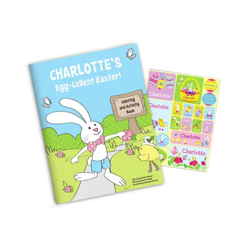Easter Coloring Book and Sticker Gift Set