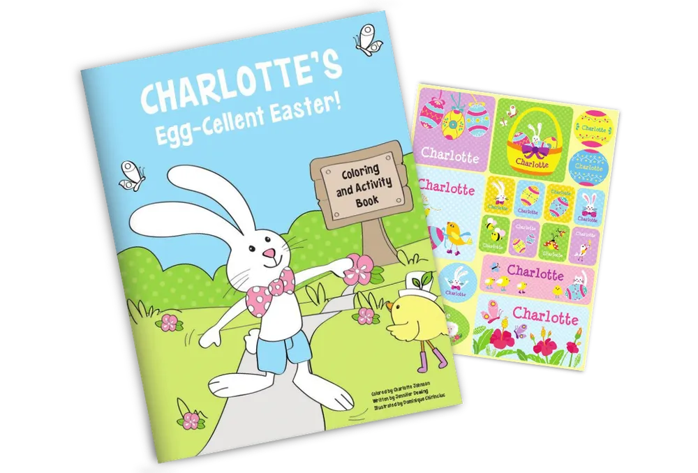 Easter Coloring Book and Sticker Gift Set