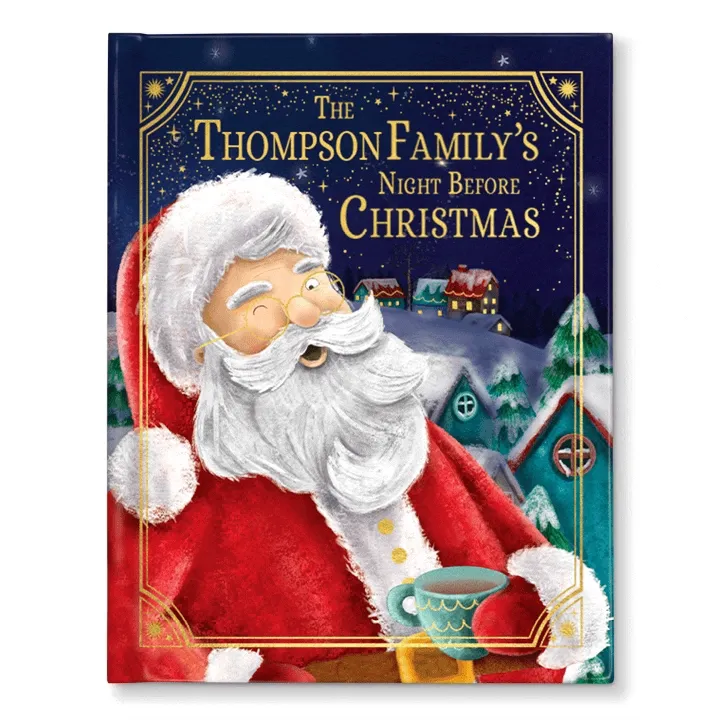 Our Family’s Night Before Christmas Personalized Book Gold Foil Edition