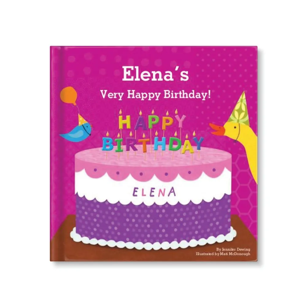 Baby's First Birthday Personalized Board Book - Pink