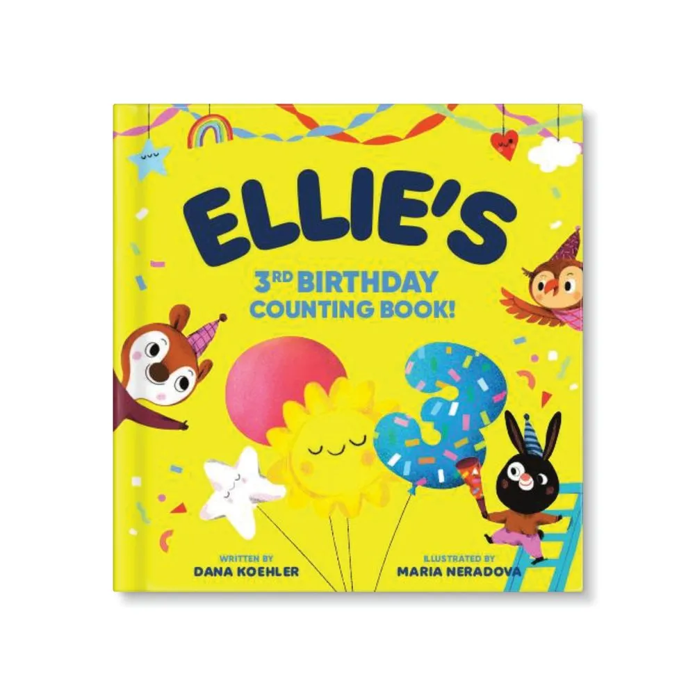 My 3rd Birthday Counting Personalised Board Book
