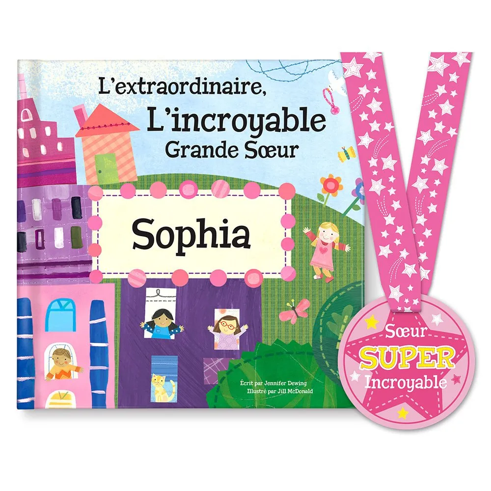 L’extraordinaire l’incroyable grande sœur Livre personnalisé