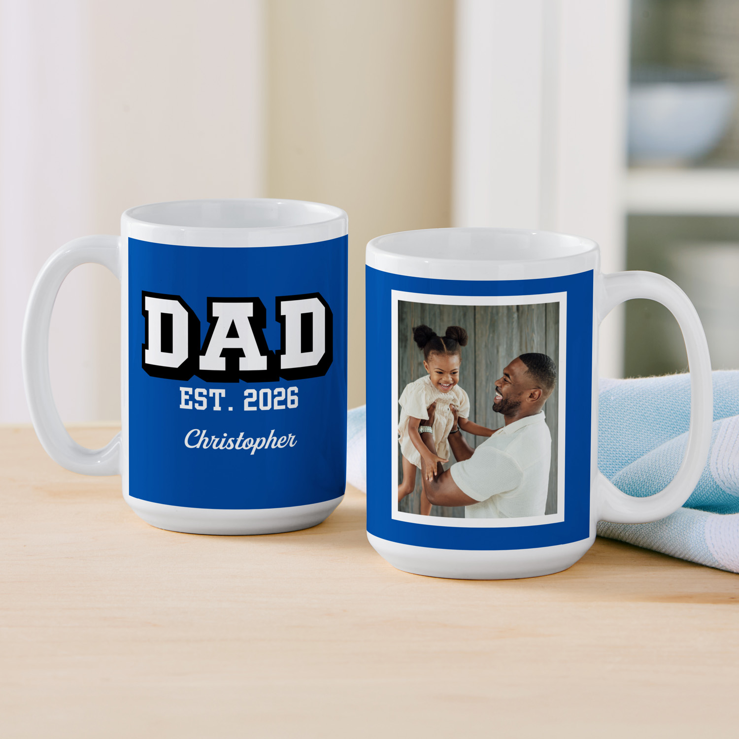 Dad Est. Photo Mug
