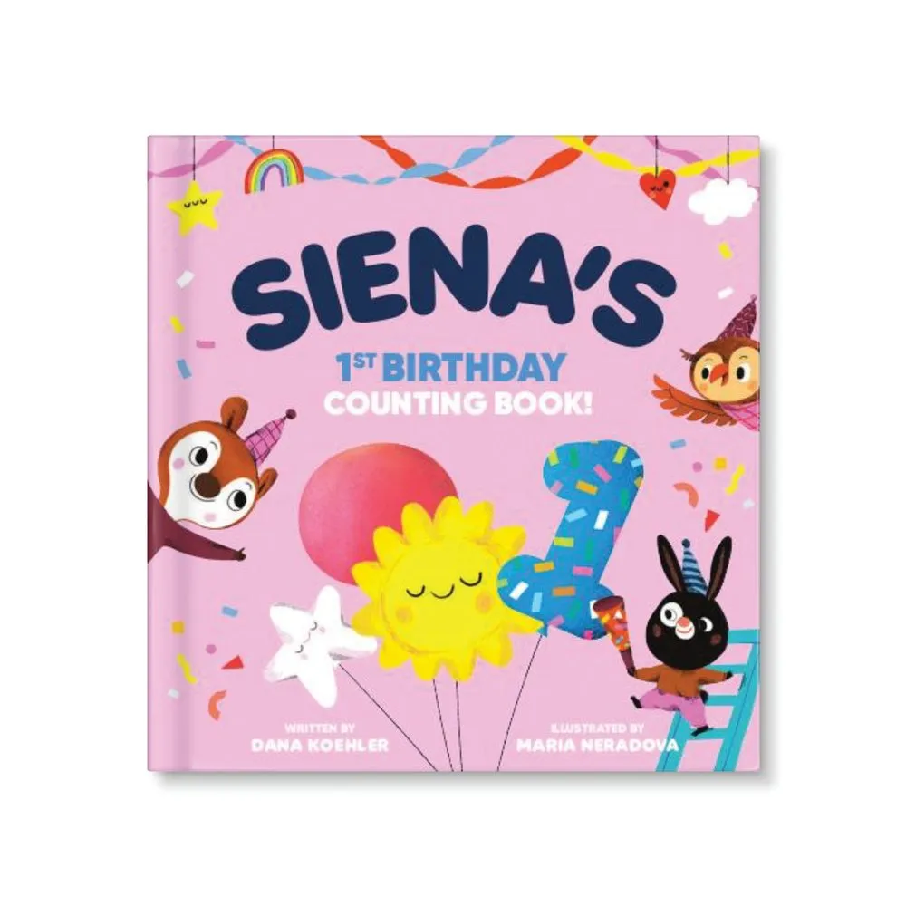 Baby's First Birthday Counting Personalised Board Book