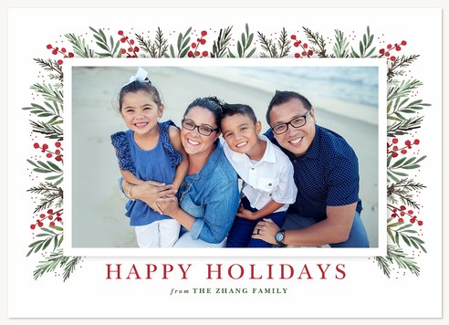 Winter Foliage Photo Holiday Cards
