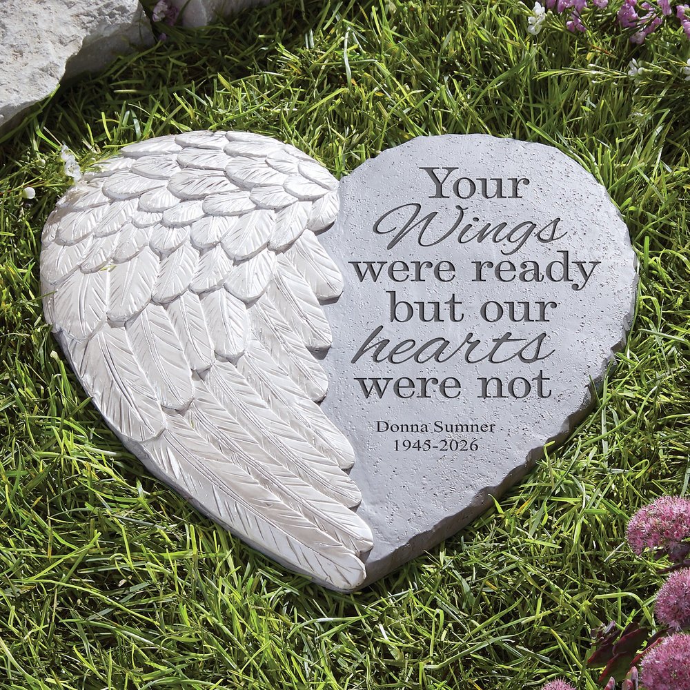 Wings Of Love Memorial Garden Stone