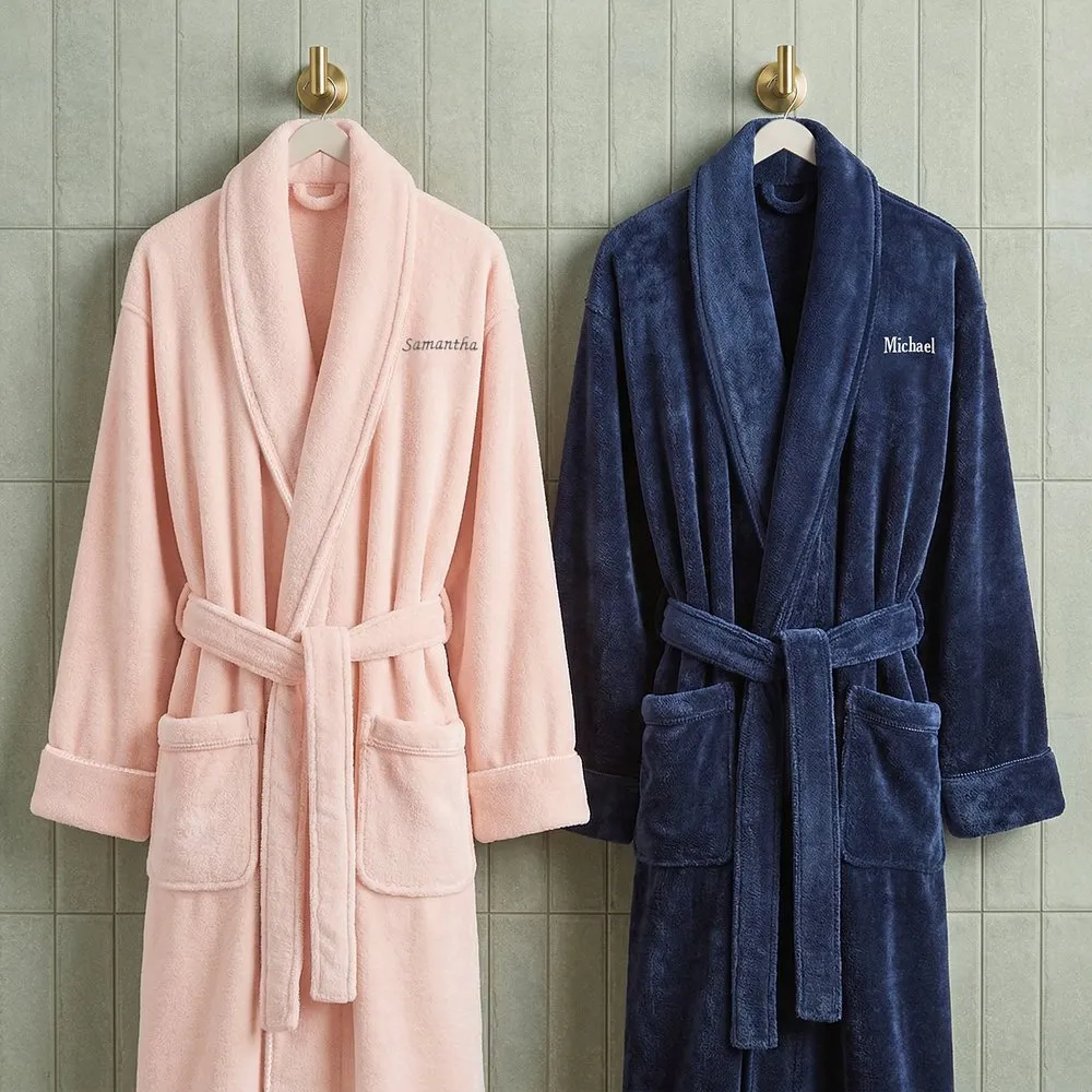 Premium Plush Turkish Couple’s Robe Set