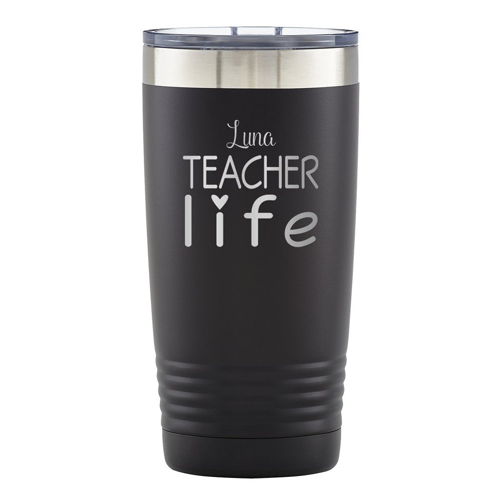 Teacher Life Insulated Tumbler - Black