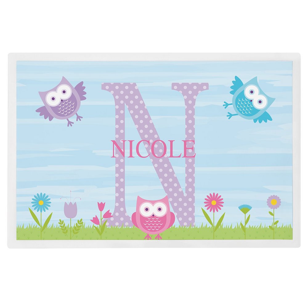 My Own Name Personalized Tableware Placemat - Owl
