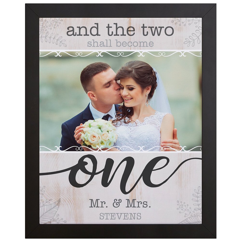 Two Shall Become One Photo Canvas - 16X20 - Framed